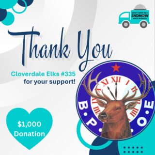 📣Shout out to the #CloverdaleElks for their generous and thoughtful donation! We are so grateful for your consideration and support🫶Without the local Service Club donations, we wouldn't have enough funding to continue operating. A heartfelt thank you to your members💟#surreynorthdeltamow #sndmow #surreybc #mealsonwheels #morethanjustameal #mealsforseniors #communityservice #serviceforseniors #likefollowsharecomment