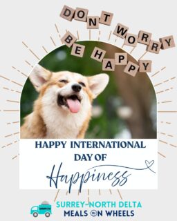 🎉Happy #InternationalDayofHappiness! Choose HAPPINESS today and everyday😁

🍽️Here is our menu for next week... Delicious and Nutritious meals always!🫶

✅Want to view our full menu or register for our service? It's easy to do on our website (Link in Bio): https://sndmow.com/

#surreynorthdeltamow #sndmow #surreybc #mealsonwheels #morethanjustameal #mealsforseniors #communityservice #serviceforseniors #likefollowsharecomment