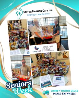 📣Shout out to #ChartwellImperialPlace & @surreyhearingcare for providing #SeniorsWeek treats for our clients🎉💟Knowing the community is thinking about them and receiving these gifts makes all the difference in our clients lives! Many of our clients have no family or friends and are isolated and lonely. Thank you for helping us to bring some joy into their lives during a week that celebrates seniors & their contributions to our community🫶#surreynorthdeltamow #sndmow #surreybc #mealsonwheels #morethanjustameal #mealsforseniors #communityservice #serviceforseniors #likefollowsharecomment