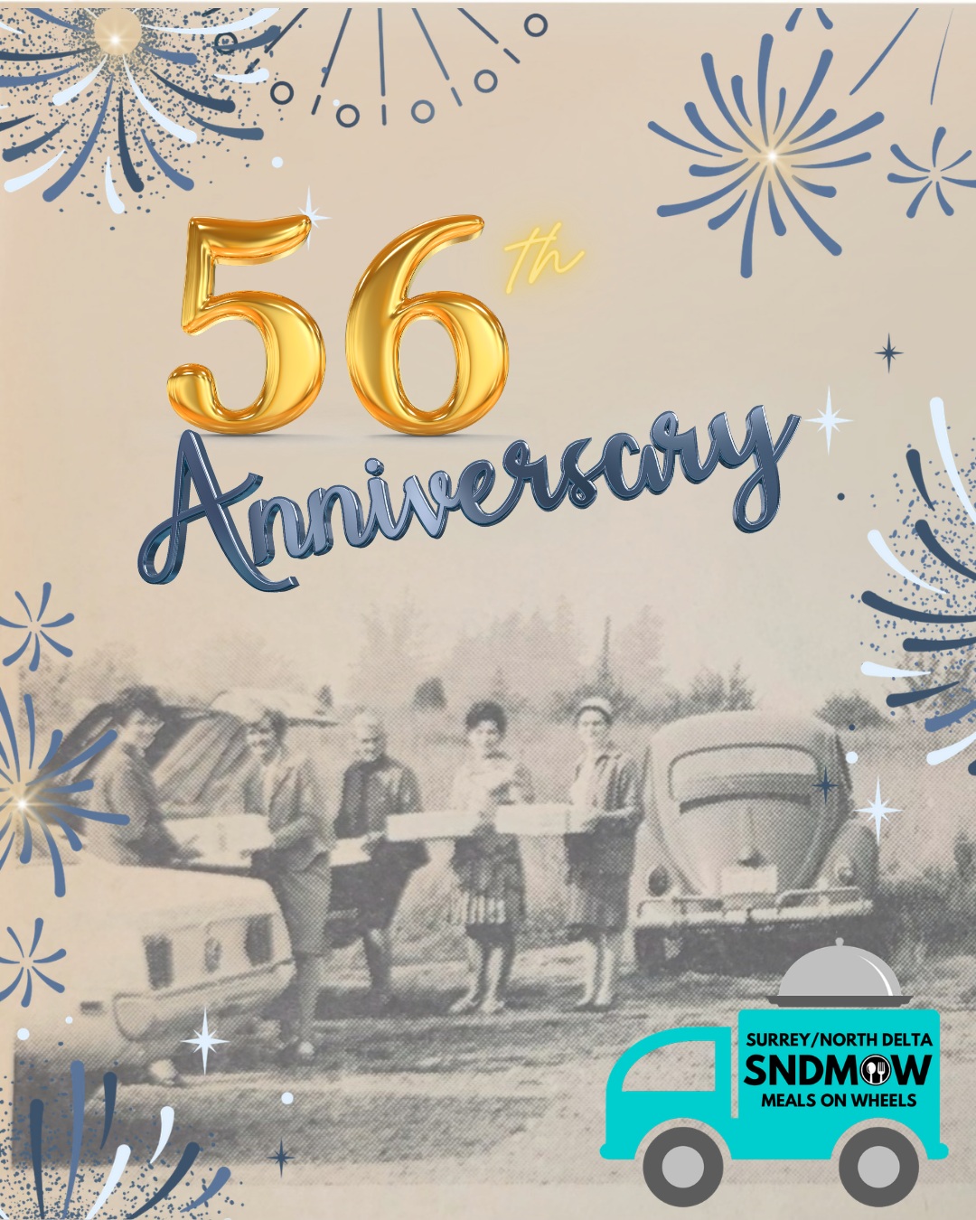 🎉Today is our 56th Anniversary serving the Surrey community!💟Our organization was started as not only a nutritional and therapeutic service, but as a preventative service as well. We are proud to provide adequate nutrition, accommodating the complicated diets of our clientele, and relief from isolation and loneliness to 120+ seniors, disabled, homebound, & health-compromised residents.✅Without our important community service, including proper nutrition and daily check-ins, the health of these residents would decline, which would place even more stress on our medical and emergency services and the expense for their care would be far greater than the funding we receive.💯We have survived many challenges over the years, and even though things look different now, our mission remains the same ~ helping seniors remain safe and healthy in their own homes!🫶