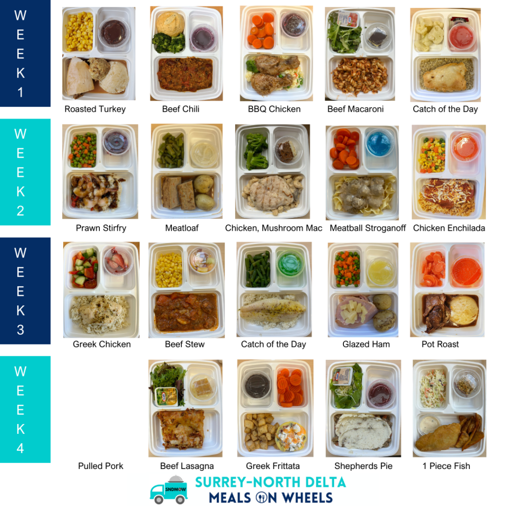 Menu SurreyNorth Delta Meals on Wheels